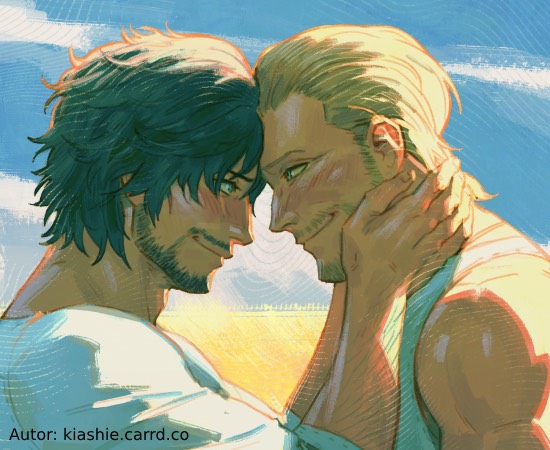 Clive Rosfield and Gav from FF16 by Kiashie